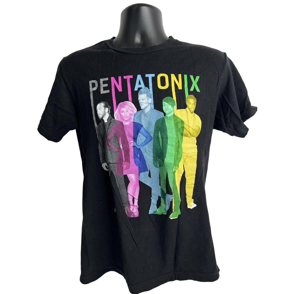 Pentatonix Shirt Mens Medium Black World Tour 2016 Graphic‎ Concert Band Tee